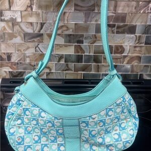 Stylish Blue Patterned Women's Bag